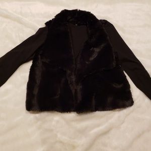 Lane Bryant Open Front Faux Fur Jacket